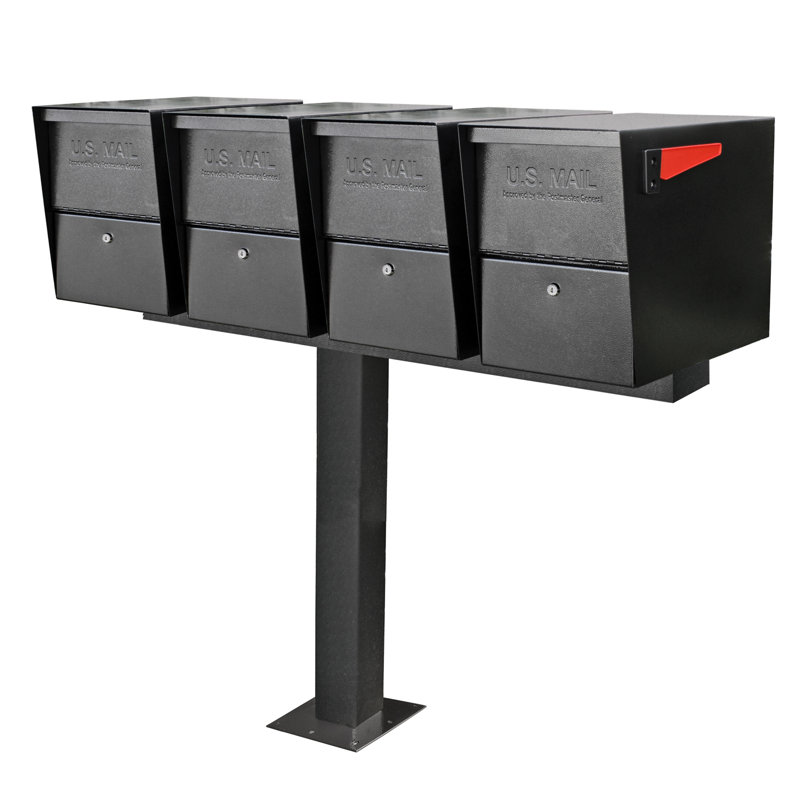 Barre d'écartement à 4 voies Mail Boss, Noir