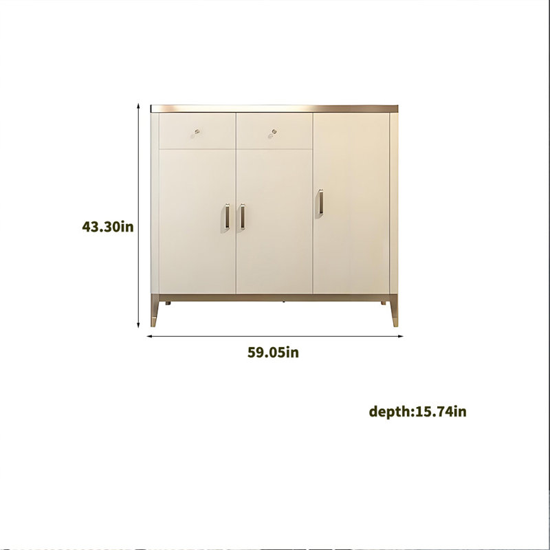 High Quality Fashion Shoe Cabinet 26 Pair Shoe Storage Cabinet