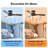 42 Inch Ceiling Fan No Light With Remote Control, Low Profile Flush Mount Ceiling Fan Without Light,Noiseless Reversible Dc Motor With Timer