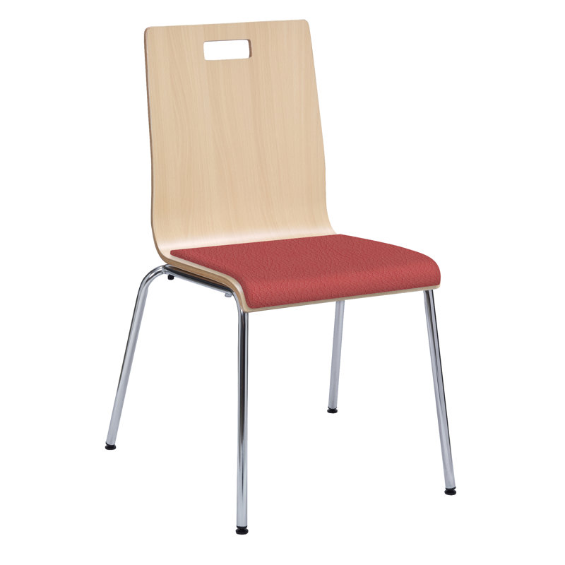 Chaise empilable Jive Series, Rouge à lèvres, Beige