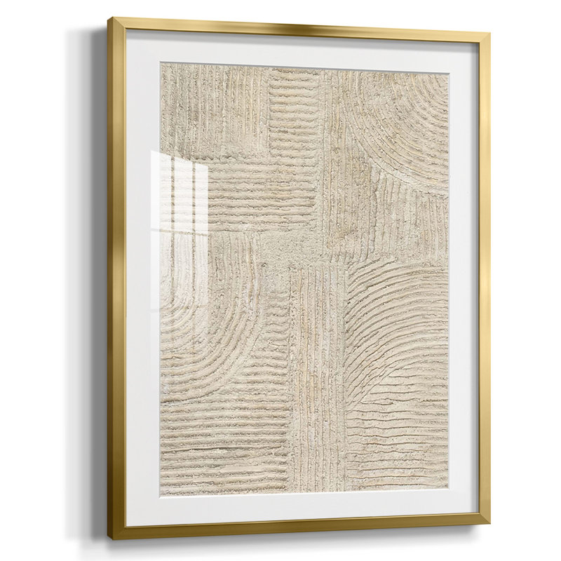 Sandstone Pastures II, reproduction encadrée, Papier avec cadre doré, Oui