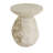 Laigha Modern Coastal Organic Pear-Shaped Sculptural  MGO Side Table for Patio, Balcony, Living Room-128952854-128952855