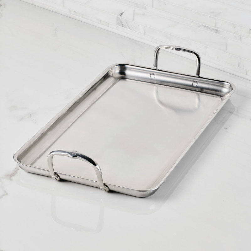 Double Burner Griddle W/flared Rim 