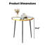 Table basse de table simple en bois massif, blanc