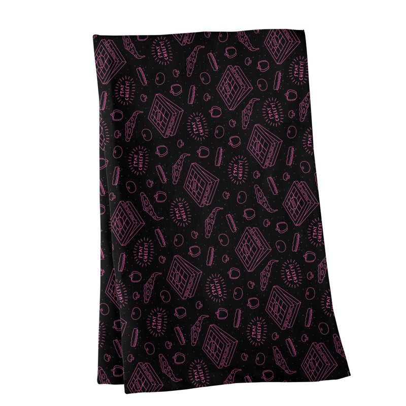 Mcguinness Tea Towel Kitchen Towel, Cotton Twill, Pink