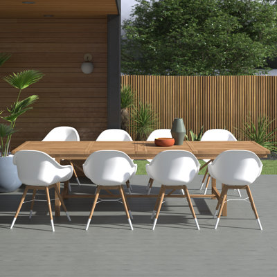 Alyisa Rectangular 8 - Person 79'' Long Dining Set