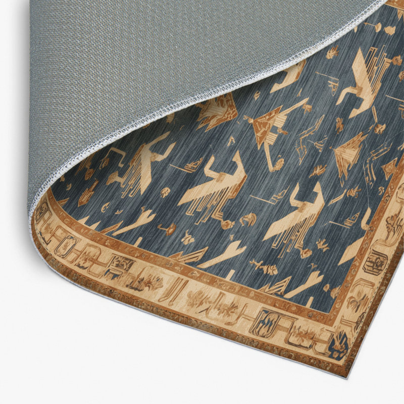 Tapis intérieur et extérieur ArtDeco, Rectangulaire 8 pi x 10 pi
