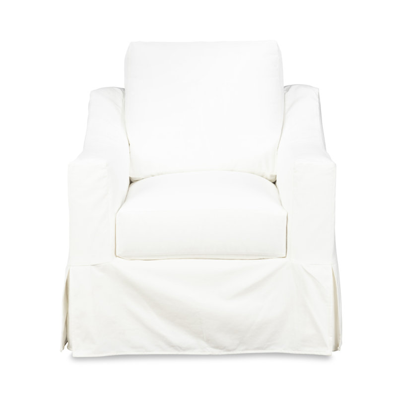 Fauteuil à housse avec coussins Cranbrook, Toile blanc cassé Bayou