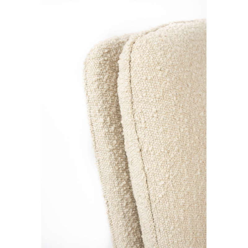 Chaise d'appoint rembourrée blanche Tyler