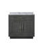 Meuble-lavabo simple avec comptoir en marbre de Carrare-880913643