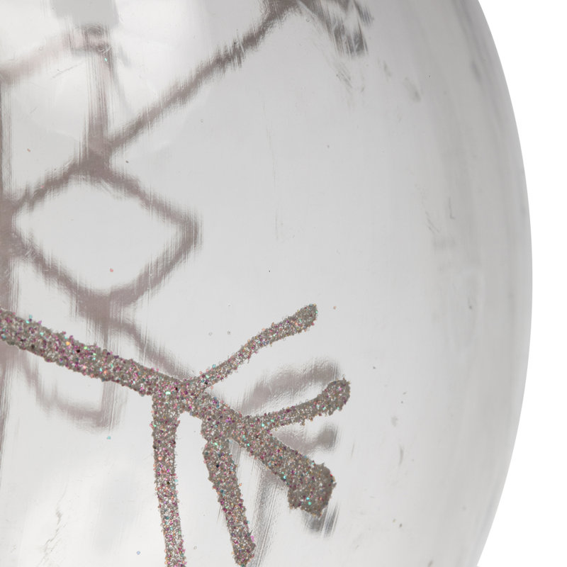 Ornement boule à tourbillon paillettes