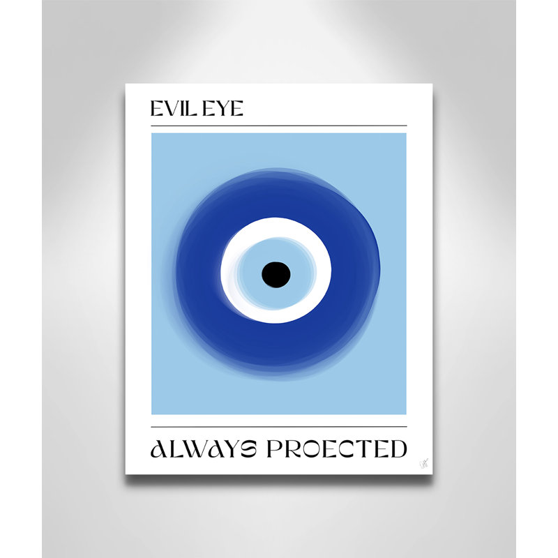 «Evil Eye» par Volfova, No Frame, L 11 po x H 14 po, Toile tendue