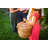 Heart Wicker Picnic Basket with 2 Person Picnic Set - Couple Gifts
