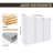 12" Wall-Mounted Bathroom Side Cabinet with Soft Close Doors-1349353163