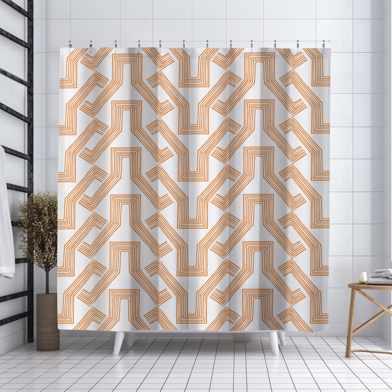 Coco Shower Curtain, Orange