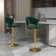 Christal Swivel Upholstered Adjustable Height Counter Stool