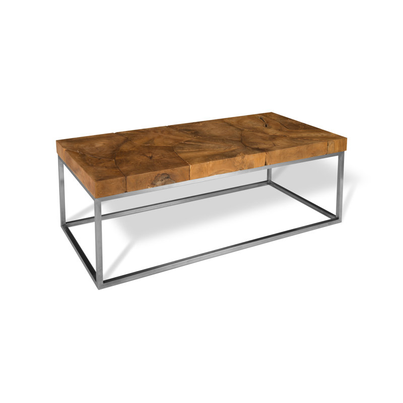 Teak Puzzle Frame Coffee Table