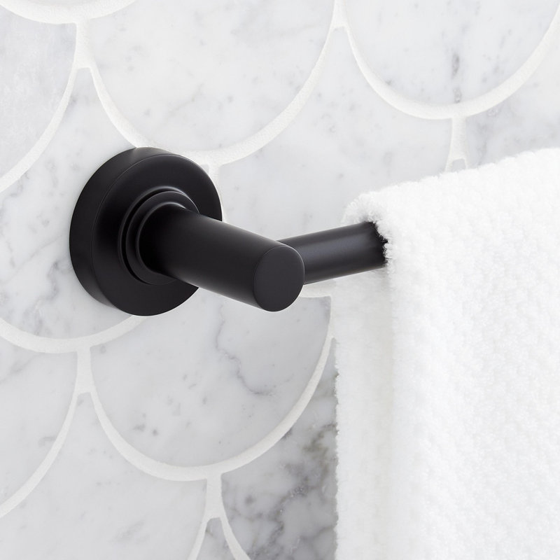 Barre à serviettes murale 24 po Lexia, Noir mat, H 2,19 po x L 26 po x P 3 po