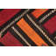 Tapis rayé en laine 6 x 8