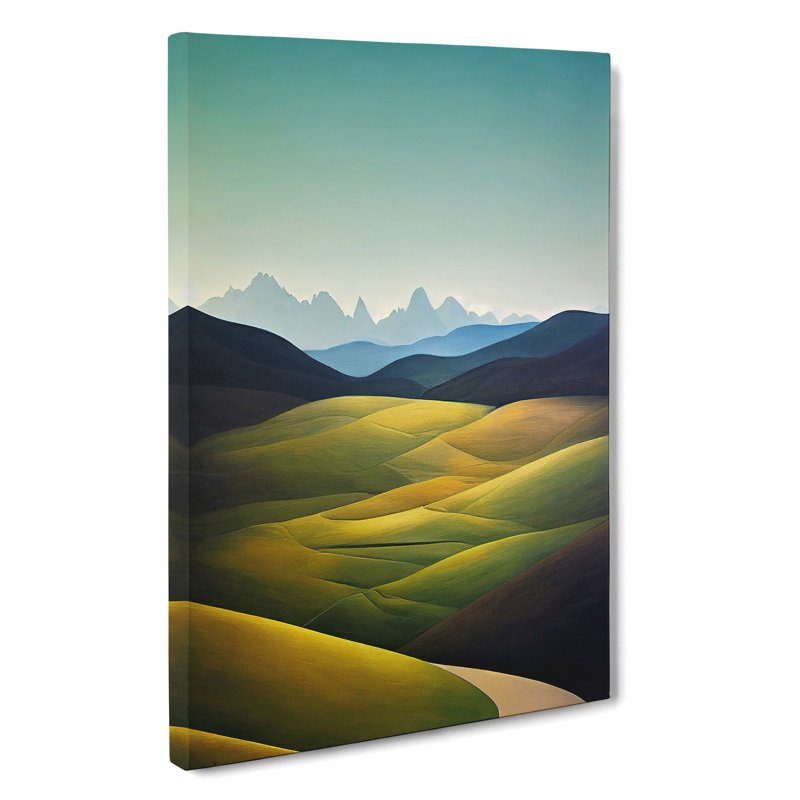 A Meadow Landscape - Wrapped Canvas, 50cm H x 35cm W x 3cm D