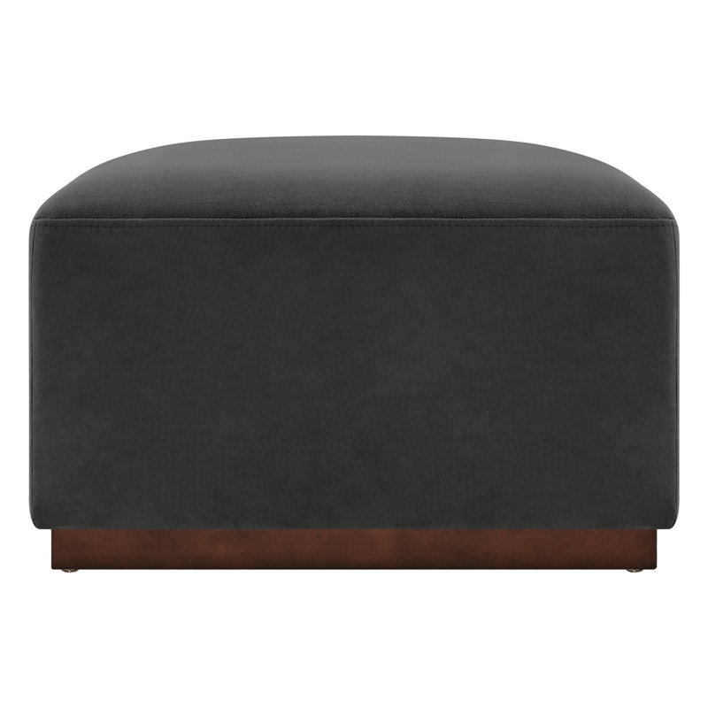 Upholstered Ottoman, Bella Asphalt