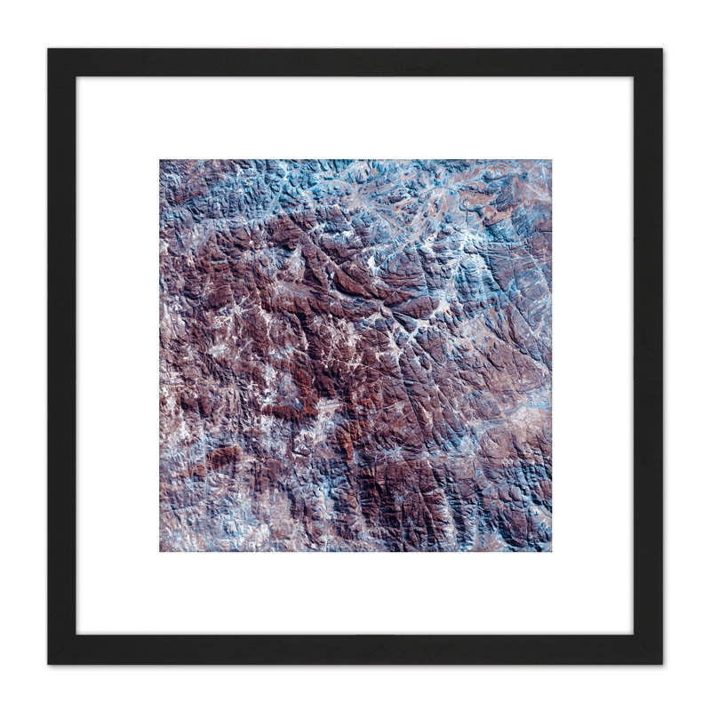 Abstract Mountains Texture - Single Picture Frame Painting