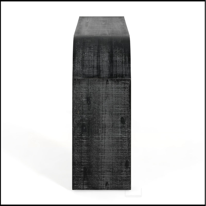 Console en bois de 52 po Mirod, Noir