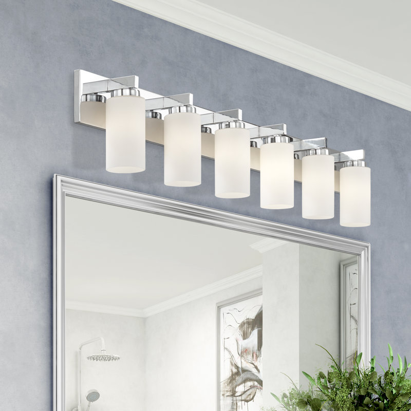 Wallace 6 - Light Dimmable Vanity Light, Polished Chrome