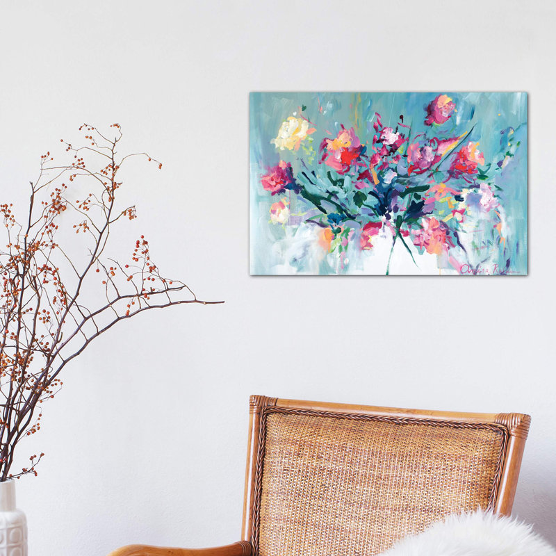 Courage To Bloom by Amira Rahim - Wrapped Canvas Painting, 101.6 cm H x 66.04 cm W x 1.91 cm D