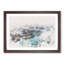 River Thames and London Skyline - Framed Print-56856066-56856067