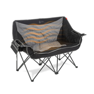 Heated Folding Loveseat by ARROWHEAD Outdoor