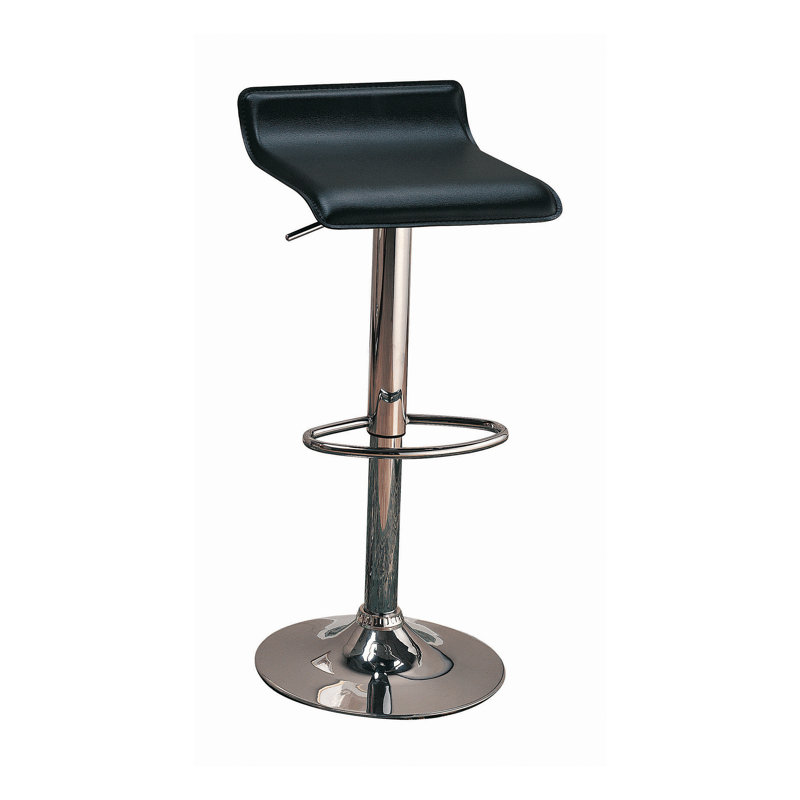 Woodsmoke Black Transitional Swivel Adjustable Bar Stool