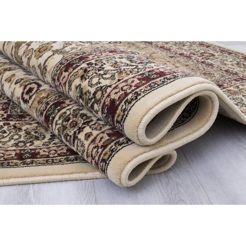 Alarah Oriental Area Rug in Ivory/Brown