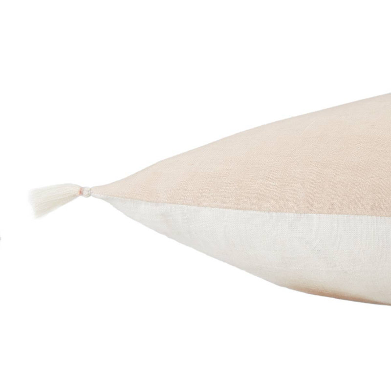 Griffin Embroidered Throw Pillow, Down, Beige