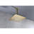 Brushed Gold Rainfall Shower Head - Stainless Steel, High , Bathroom, Water Saving, Self-Cleaning, Compatible With Standard Arms Bathroom Self-Cleaning Nozzle, All-125173610