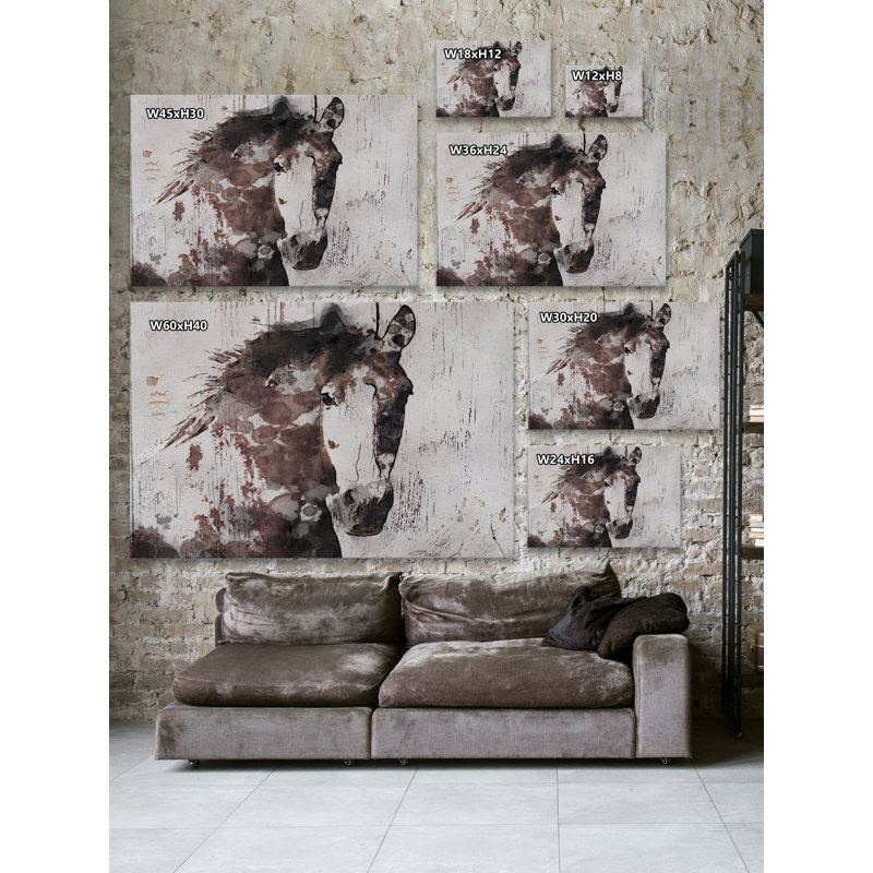 « Gorgeous Horse » d'Irena Orlov - impression sur toile, H 30 po x l 45 po, Toile tendue, Sans cadre
