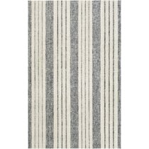 Union Rustic Gorka Performance Black/White Rug