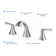 Pyramid Widespread 2-handle Bathroom Faucet with Drain Assembly