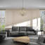 Lustre en forme de globe à 6 lumières de style bougie-752970572