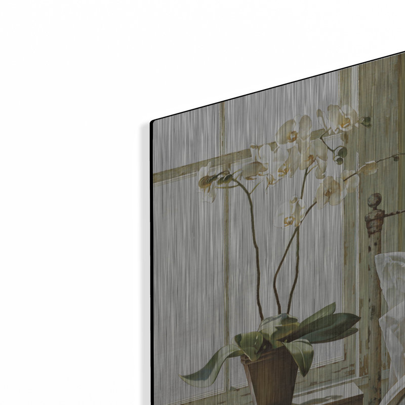 «Orchids In The Window» par Zhen-Huan Lu, H 16 po x l 12 po