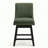 Swivel Counter Height Barstools Green Seat In Espresso Finish, Set of 2-1528874368-1528874428