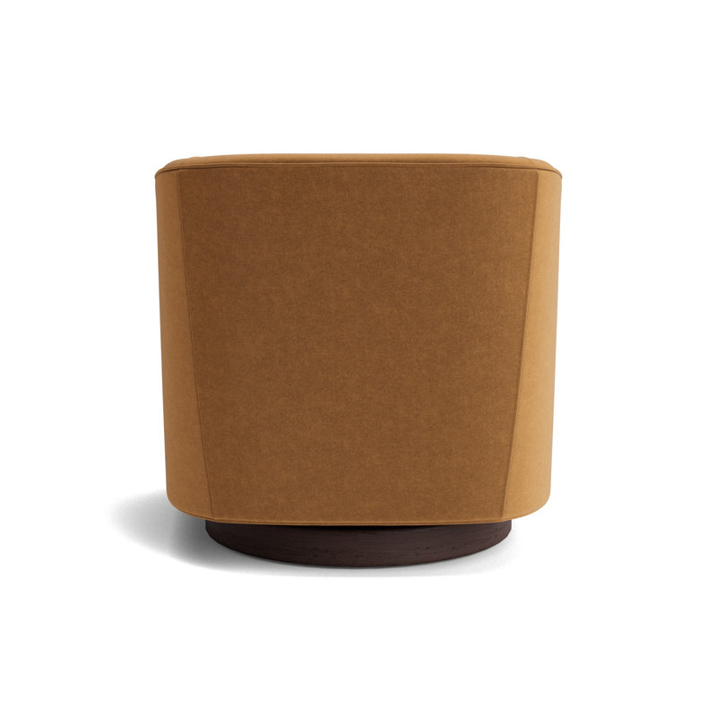 Cooper Full Swivel Chair, Java, Performance Velvet - Hazelnut