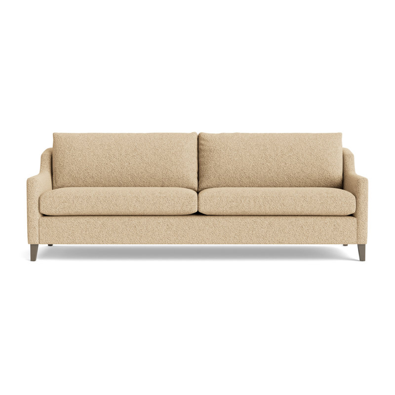 Gigi No Skirt 95 Sofa, Berber - Dune, Driftwood