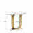 43.3-Inch Modern Wooden Imitation Marble Console Table, Narrow Design For Living Room And Bedroom, Space-Saving And Stylish