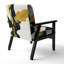Chaise avec accoudoirs rembourrée Geometric IV-1963969504-1951322358