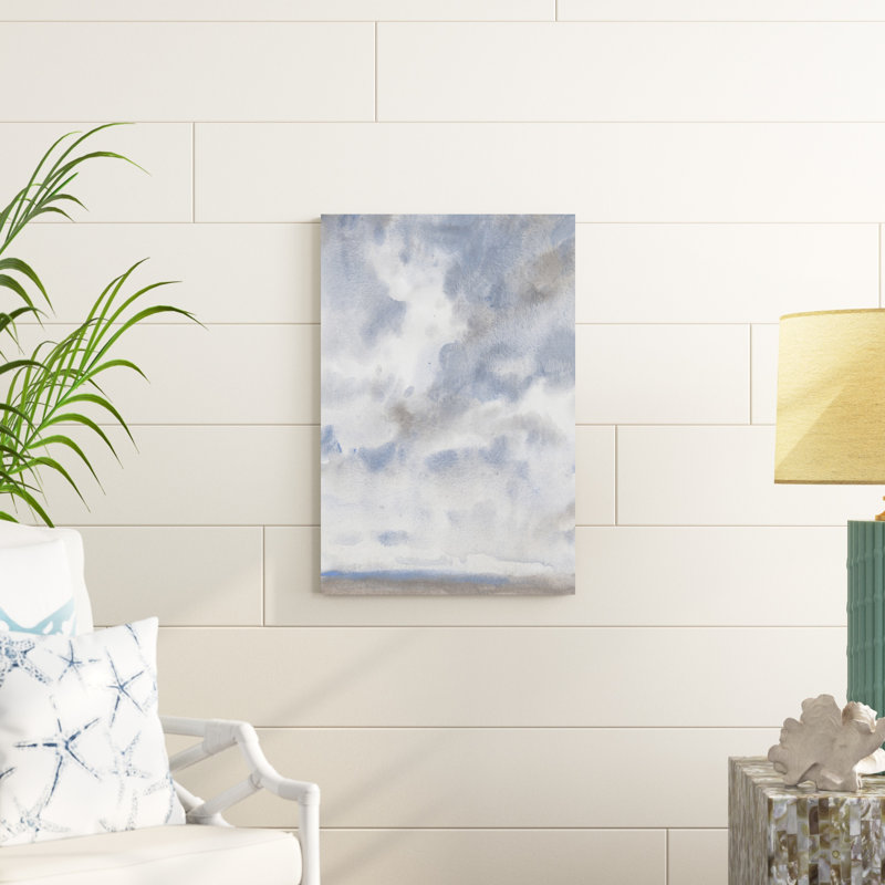 «Sky Blue III» par Timothy O 'Toole - peinture sur toile tendue, H 30 po x l 20 po x P 1,25 po