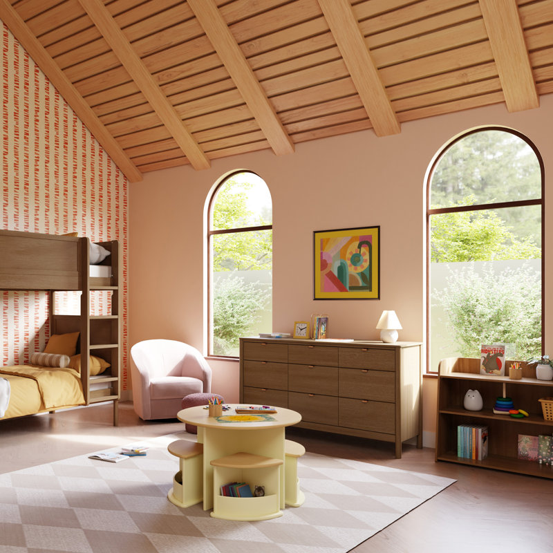 Melo Montessori-Inspired Bookcase, Natural Walnut