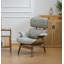 Fauteuil à oreilles capitonné Jhanae-888019933