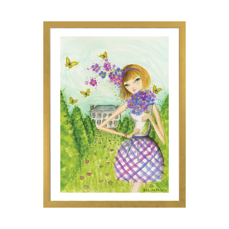 Printemps à Summerside # 2, art, H 32 po x l 24 po x P 1 po, Papier encadré doré