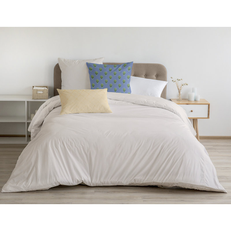 Coussin décoratif en polyester floral, H 18 po x l 18 po, Carré